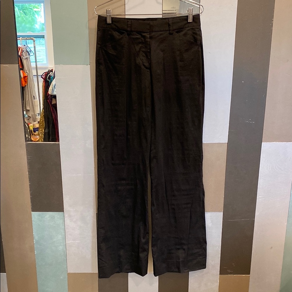 Vintage DKNY Black Wide Leg Pants Trousers, Chelsea Fit, Chic Workwear for Women